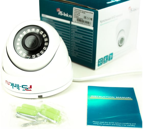 Купольная антивандальная камера видеонаблюдения PS-link ahd 8мп ahd308v 4290