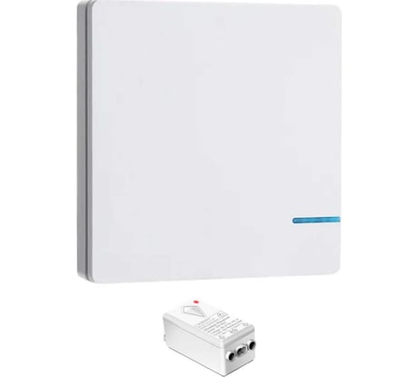 Дистанционный выключатель GRITT Practic SX 1кл. белый комплект: 1 выключатель, IP67, 1 радиореле 1000Вт 11115