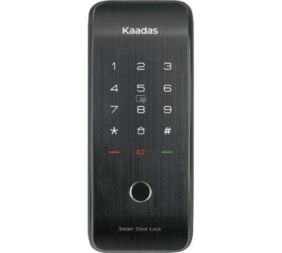 Дверной электронный замок KAADAS накладного типа black R6-5 УТ-00004246
