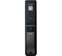 Электронный врезной замок KAADAS с механизмом открытия Push&Pull K9-5 с монтажным комплектом (90-120мм), черный K9-5 black