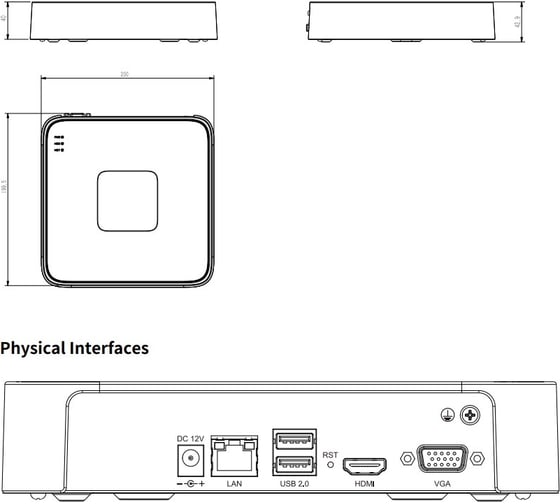 Видеорегистратор Tiandy TC-R3105 (I/B/L/Eu) 00-00013046