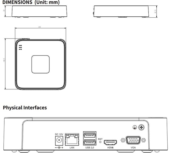 Видеорегистратор Tiandy TC-R3110 I/B/L/Eu 00-00016664