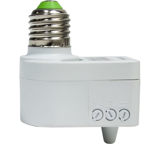 Микроволновый датчик движения с патроном E27 Feron SEN41 5.8GHz 230V 60W 5 м 360 белый 22070