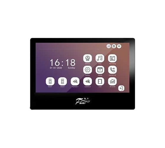 Видеодомофон FOX 10 дюймов LCD AHD2.0 с памятью SD с поддержкой WiFi и Tuya Smart, FX-HVD100F МАЛАХИТ 10B