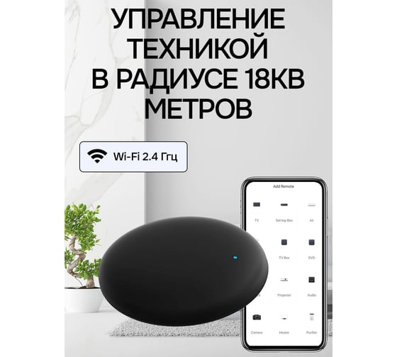 Wi-fi домашний инфракрасный универсальный умный пульт LOCKTOK Умный_пульт