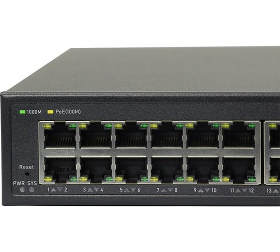 52-портовый 10 гигабитный управляемый l3 коммутатор Amatek An-sgm52p48 с poe до 800Вт 7000792