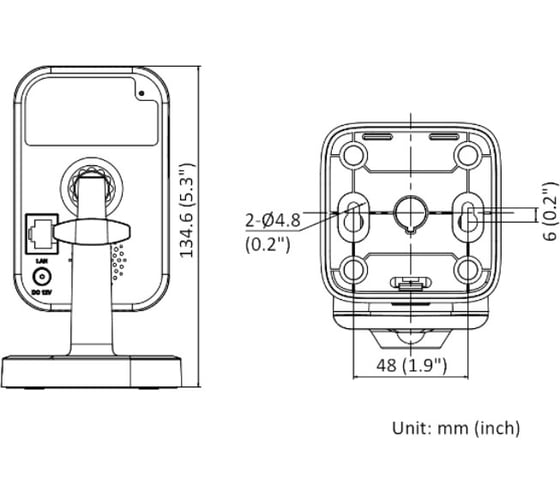 Внутренняя ip-камера HIWATCH DS-I214W(С) (2.8 mm) 2мп АВ5070484