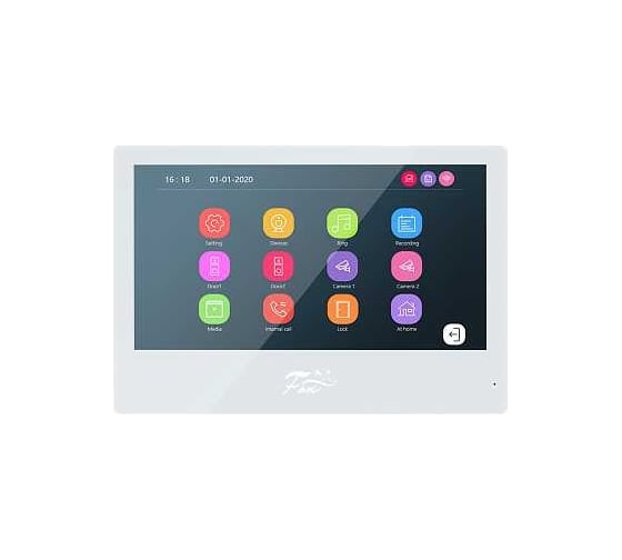 Видеодомофон FOX 10 дюймов LCD AHD2.0 с памятью SD с поддержкой WiFi и Tuya Smart, FX-HVD100F МАЛАХИТ 10W
