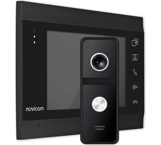 Комплект видеодомофона Novicam dark magic 7c kit для квартиры, дома и офиса 4222