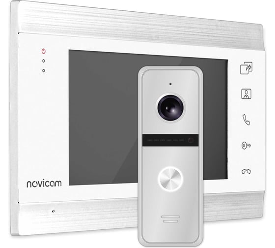 Комплект видеодомофона Novicam white magic 7c kit для квартиры, дома и офиса 4221
