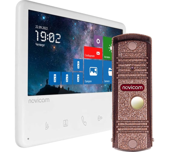 Комплект видеодомофона Novicam unit 7 fhd kit для квартиры, дома и офиса 4005