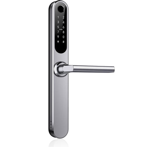 Электронный замок Novilock Smart slim silver v.4203 с врезным механизмом 4585 v.4933 4998