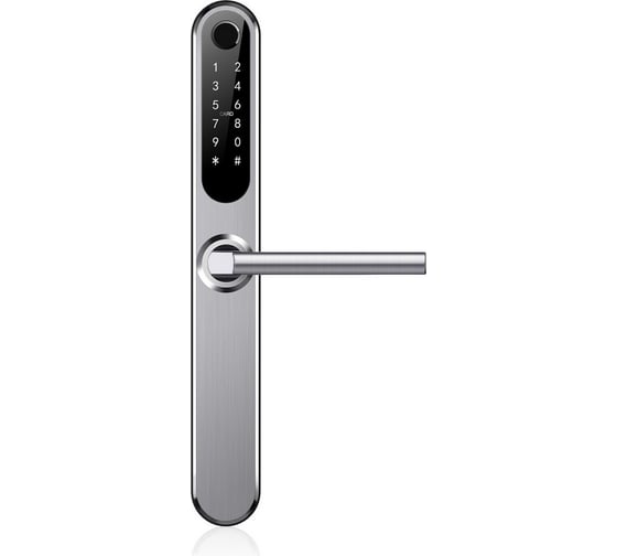 Электронный замок Novilock Smart slim silver v.4203 с врезным механизмом 6085 v.4938 4088
