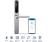 Электронный замок Novilock Smart slim silver v.4203 с врезным механизмом 6085 v.4938 4088 4
