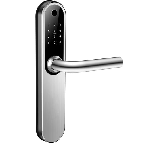 Электронный замок Novilock Smart plus silver v.4208 с врезным механизмом 5572 v.4936 4960