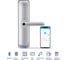 Электронный замок Novilock Smart fast silver v.4212 с врезным механизмом 4584 v.4933 4968 6
