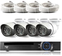 Комплект видеонаблюдения PS-link IP 5Мп KIT-C504IP-POE 4 камеры для улицы 2614