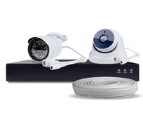 Комплект видеонаблюдения PS-link IP 5Мп KIT-B502IP-POE 1 камера для помещения 1 для улицы 2610