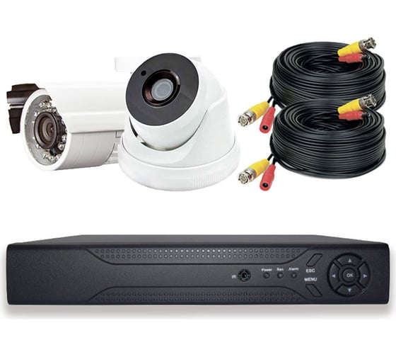 Комплект видеонаблюдения PS-link AHD 8Мп KIT-B802HD 1 камера для помещения 1 для улицы 3806