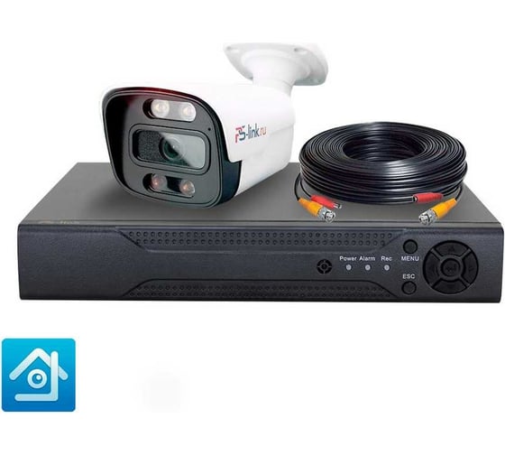 Комплект видеонаблюдения PS-link ahd 5мп kit-c501hdc 1 уличная камера fullcolor 4113 1