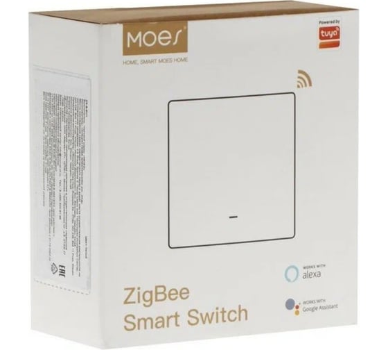 Выключатель Moes Gang Smart Switch, Zigbee, 95-250 В ZS-B-EU1