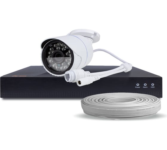 Комплект видеонаблюдения PS-link IP 5Мп KIT-C501IP-POE 1 камера для улицы 2604