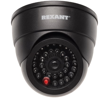 Муляж внутренней камеры REXANT купольная, с вращающимся объективом, черная 45-0230