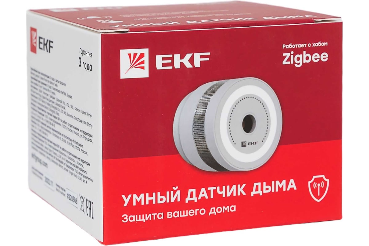 Умный датчик дыма EKF Zigbee Connect is-sm-zb