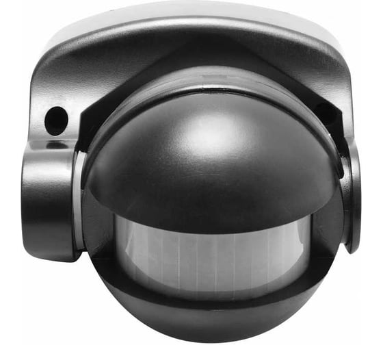 Датчик движения GTV cr-1, макс. 1200 вт, угол обнаружения 180, 10 м ± 1,8-2,5 м, ip44, чёрный CR-CR1000-10