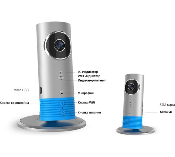 Беспроводная WiFI камера видеонаблюдения IVUE Clever Dog, 3G, P2P DOG-3G72 BLACK