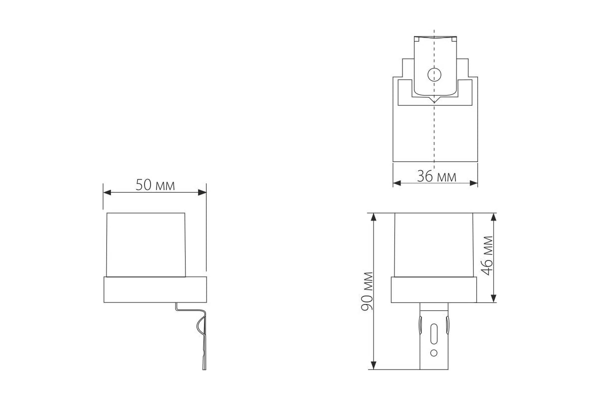 Датчик освещенности Elektrostandard SNS-L-06 1200W IP44 Белый a026126 ...