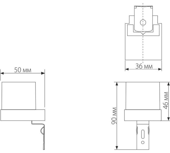 Датчик освещенности Elektrostandard SNS-L-06 1200W IP44 Белый a026126