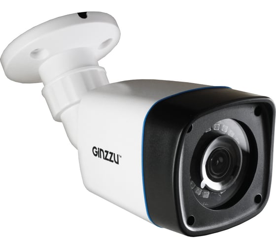 Камера GINZZU HAB-1032O, AHD 1.0Mp OV9732, 3.6mm, пуля, IR 20м, IP66, пластик 13969