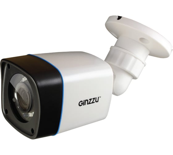 Камера GINZZU HAB-1032O, AHD 1.0Mp OV9732, 3.6mm, пуля, IR 20м, IP66, пластик 13969