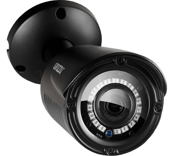 Камера GINZZU HAB-1035Oчер, AHD 1.0Mp OV9732, 3.6mm, пуля, IR20м, IP66, металл 14077