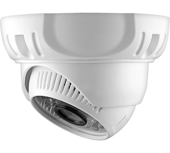 Камера GINZZU HAD-1031O, AHD 1.0Mp OV9712, 3.6mm, купол, IR 20 м, пластик 13190