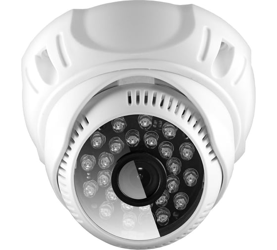 Камера GINZZU HAD-1031O, AHD 1.0Mp OV9712, 3.6mm, купол, IR 20 м, пластик 13190