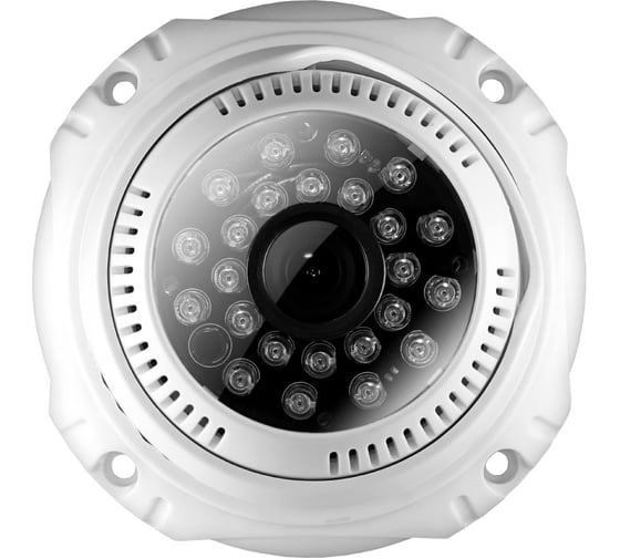Камера GINZZU HAD-1031O, AHD 1.0Mp OV9712, 3.6mm, купол, IR 20 м, пластик 13190