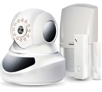 Охрана GINZZU HS-K07W WiFi/LAN, кам.1.3Mp, дат.движ., дат.двери, пульт 16381