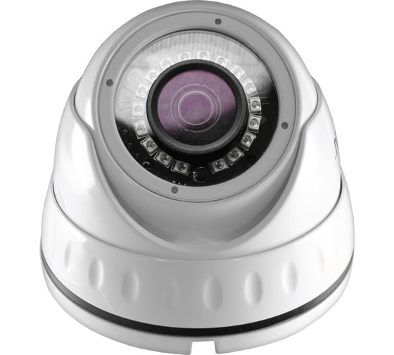 Камера GINZZU HID-2031S, IP 2.0Mp Sony 323, 3.6mm, купол, IR 20м, IP66, металл 14088