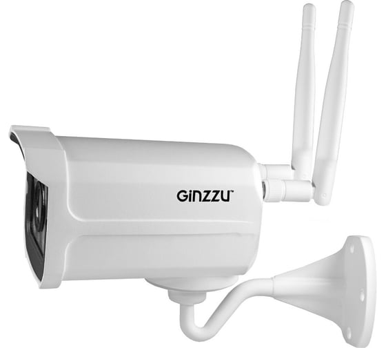 Камера GINZZU HWB-1033X, WiFi 1.0Mp SC1045, 2.8mm, IR 40м, IP66, alarm, металл 14849