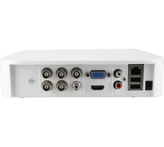 Рекордер GINZZU HD-412 4ch DVR/NVR 1080N, HDMI/VGA/BNC, 2USB, LAN, плст 12549