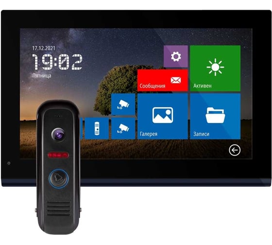 Комплект full hd видеодомофона Novihome Comfy 10 dark fhd wifi kit с wifi v. 4102