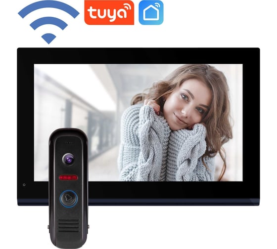 Комплект full hd видеодомофона Novihome Comfy 10 dark fhd wifi kit с wifi v. 4102