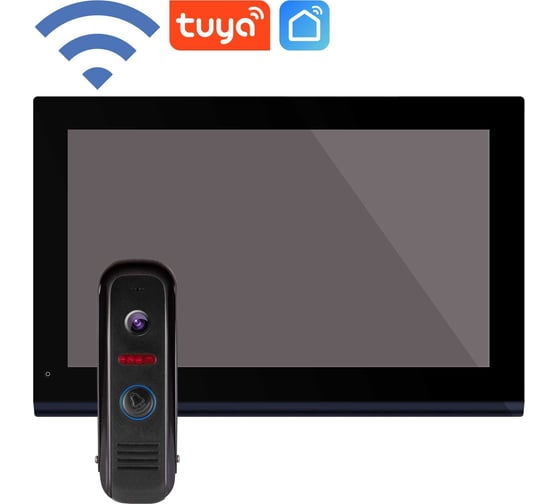 Комплект full hd видеодомофона Novihome Comfy 10 dark fhd wifi kit с wifi v. 4102