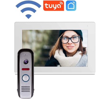 Комплект full hd видеодомофона Novihome Comfy 7 fhd wifi kit white с wifi v. 4099