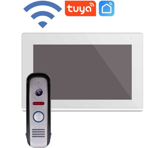 Комплект full hd видеодомофона Novihome Comfy 7 fhd wifi kit white с wifi v. 4099