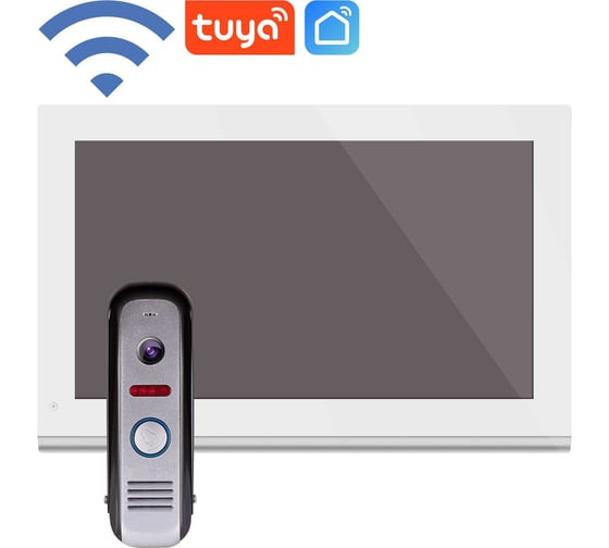 Комплект full hd видеодомофона Novihome Comfy 10 fhd wifi kit white с wifi v. 4101