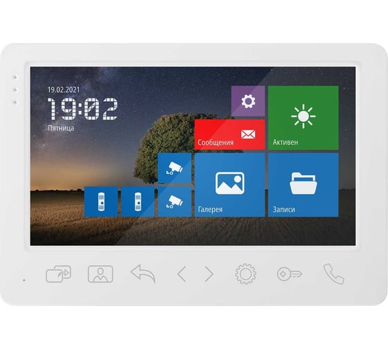 Видеодомофон Novihome Surface 7 white fhd full hd 7" с поддержкой карты памяти v. 4257