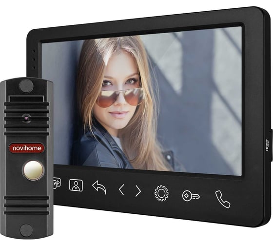 Комплект full hd видеодомофона Novihome Surface 7 fhd kit dark v. 4256
